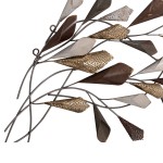 ΜΕΤΑΛΛΙΚΟ ΔΙΑΚΟΣΜΗΤΙΚΟ ΤΟΙΧΟΥ HM7159 ΑΝΘΡΑΚΙ ΧΡΥΣΟ 44x5x87Y εκ.