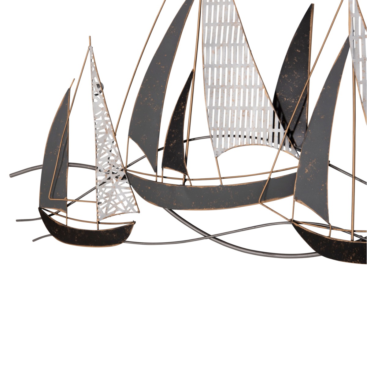 ΜΕΤΑΛΛΙΚΟ ΔΙΑΚΟΣΜΗΤΙΚΟ ΤΟΙΧΟΥ HM7160 ΑΝΘΡΑΚΙ ΛΕΥΚΟ ΧΡΥΣΟ 91x3x55Y εκ.