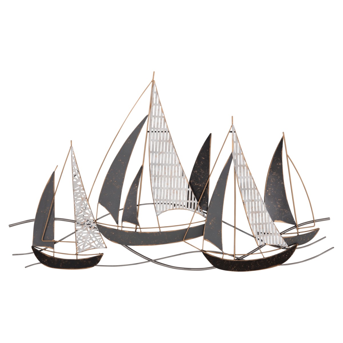 ΜΕΤΑΛΛΙΚΟ ΔΙΑΚΟΣΜΗΤΙΚΟ ΤΟΙΧΟΥ HM7160 ΑΝΘΡΑΚΙ ΛΕΥΚΟ ΧΡΥΣΟ 91x3x55Y εκ.