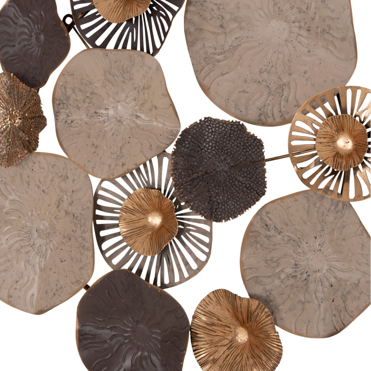 ΜΕΤΑΛΛΙΚΟ ΔΙΑΚΟΣΜΗΤΙΚΟ ΤΟΙΧΟΥ HM7163 ΚΑΦΕ ΕΚΡΟΥ ΧΡΥΣΟ 69x8x69Y εκ.