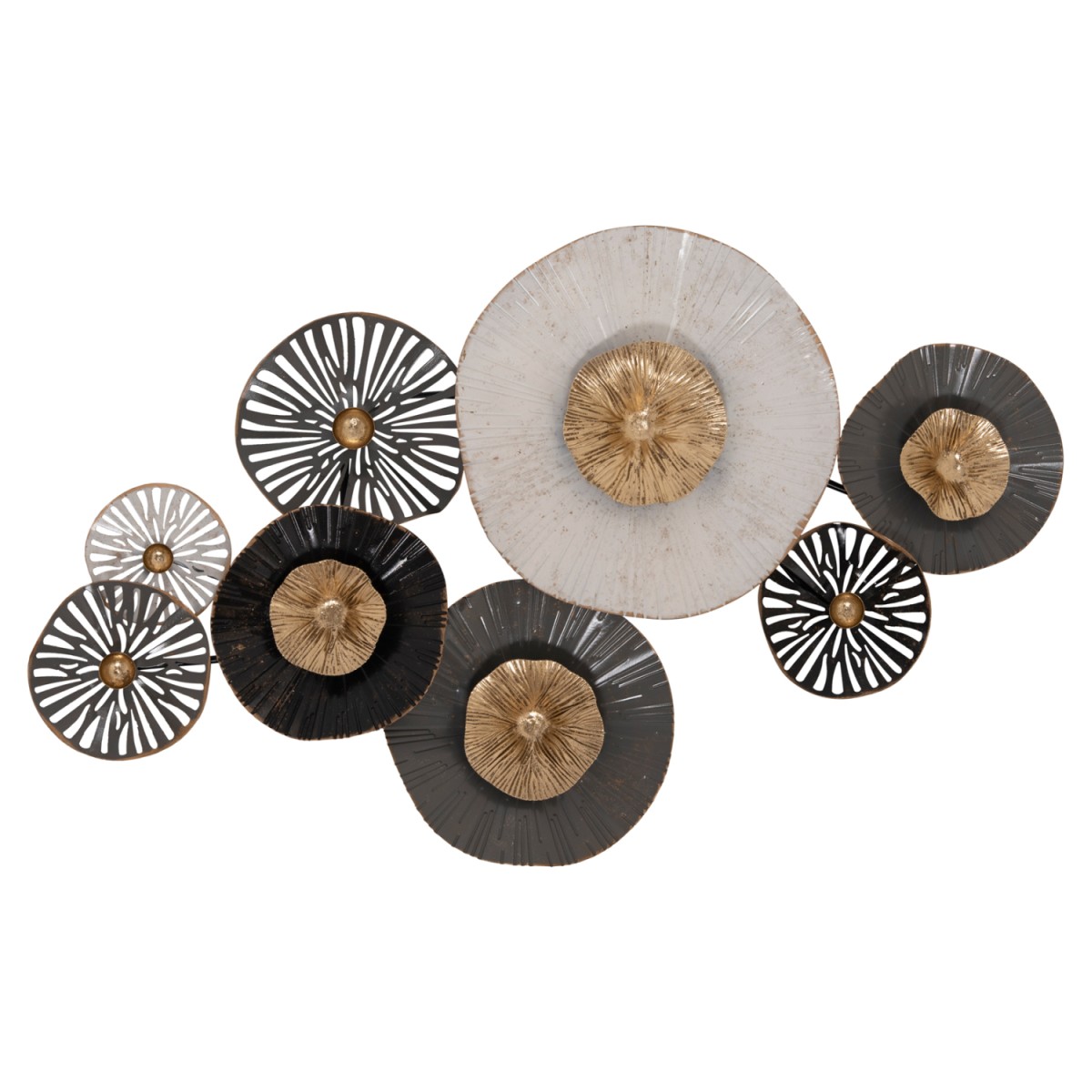 ΜΕΤΑΛΛΙΚΟ ΔΙΑΚΟΣΜΗΤΙΚΟ ΤΟΙΧΟΥ HM7170 ΓΚΡΙ ΕΚΡΟΥ ΧΡΥΣΟ 88x7x51Y εκ.