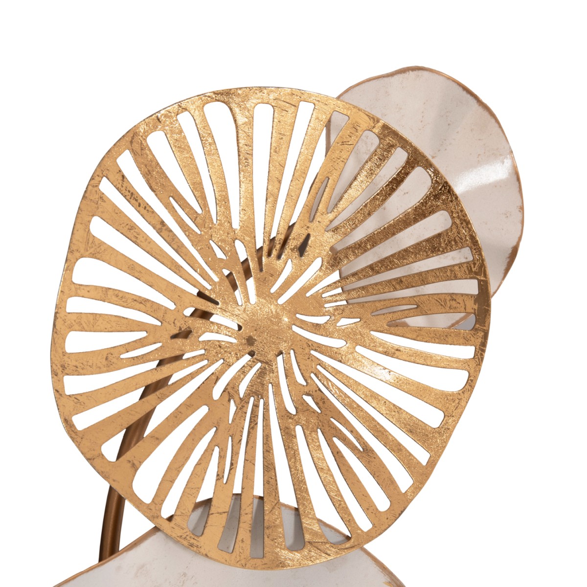 ΜΕΤΑΛΛΙΚΟ ΔΙΑΚΟΣΜΗΤΙΚΟ ΤΟΙΧΟΥ HM7177 ΧΡΥΣΟ ΛΕΥΚΟ 74x10x38Y εκ.