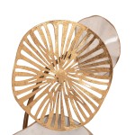 ΜΕΤΑΛΛΙΚΟ ΔΙΑΚΟΣΜΗΤΙΚΟ ΤΟΙΧΟΥ HM7177 ΧΡΥΣΟ ΛΕΥΚΟ 74x10x38Y εκ.