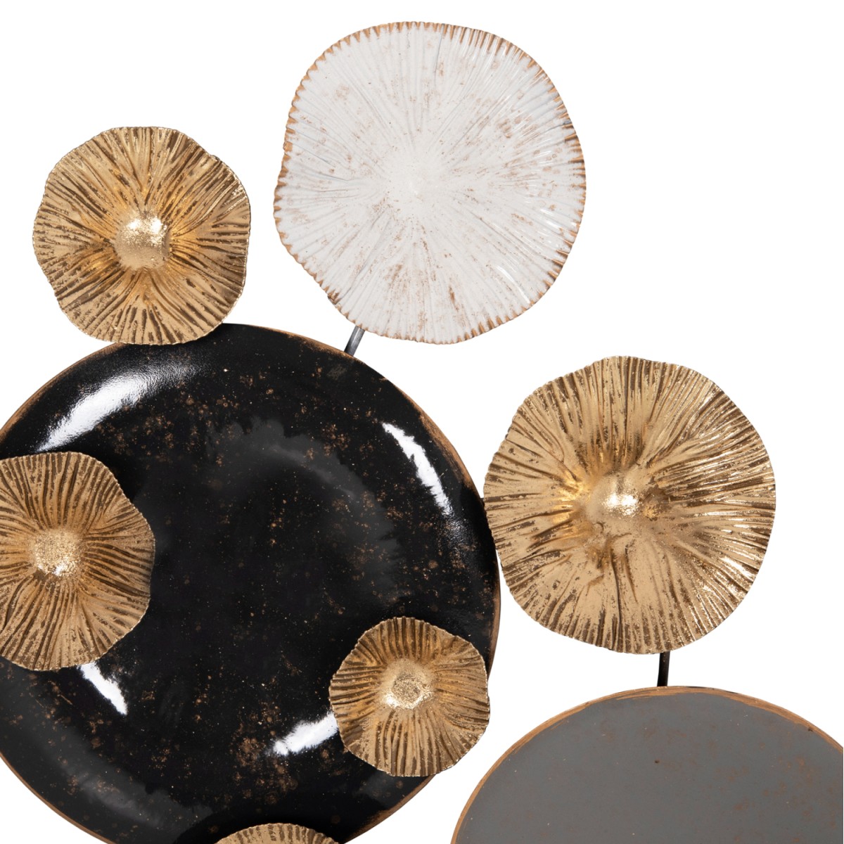 ΜΕΤΑΛΛΙΚΟ ΔΙΑΚΟΣΜΗΤΙΚΟ ΤΟΙΧΟΥ HM7179 ΓΚΡΙ ΧΡΥΣΟ 66x6x38Y εκ.