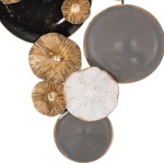 ΜΕΤΑΛΛΙΚΟ ΔΙΑΚΟΣΜΗΤΙΚΟ ΤΟΙΧΟΥ HM7179 ΓΚΡΙ ΧΡΥΣΟ 66x6x38Y εκ.