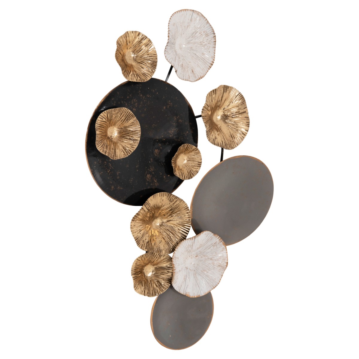 ΜΕΤΑΛΛΙΚΟ ΔΙΑΚΟΣΜΗΤΙΚΟ ΤΟΙΧΟΥ HM7179 ΓΚΡΙ ΧΡΥΣΟ 66x6x38Y εκ.