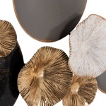 ΜΕΤΑΛΛΙΚΟ ΔΙΑΚΟΣΜΗΤΙΚΟ ΤΟΙΧΟΥ HM7179 ΓΚΡΙ ΧΡΥΣΟ 66x6x38Y εκ.