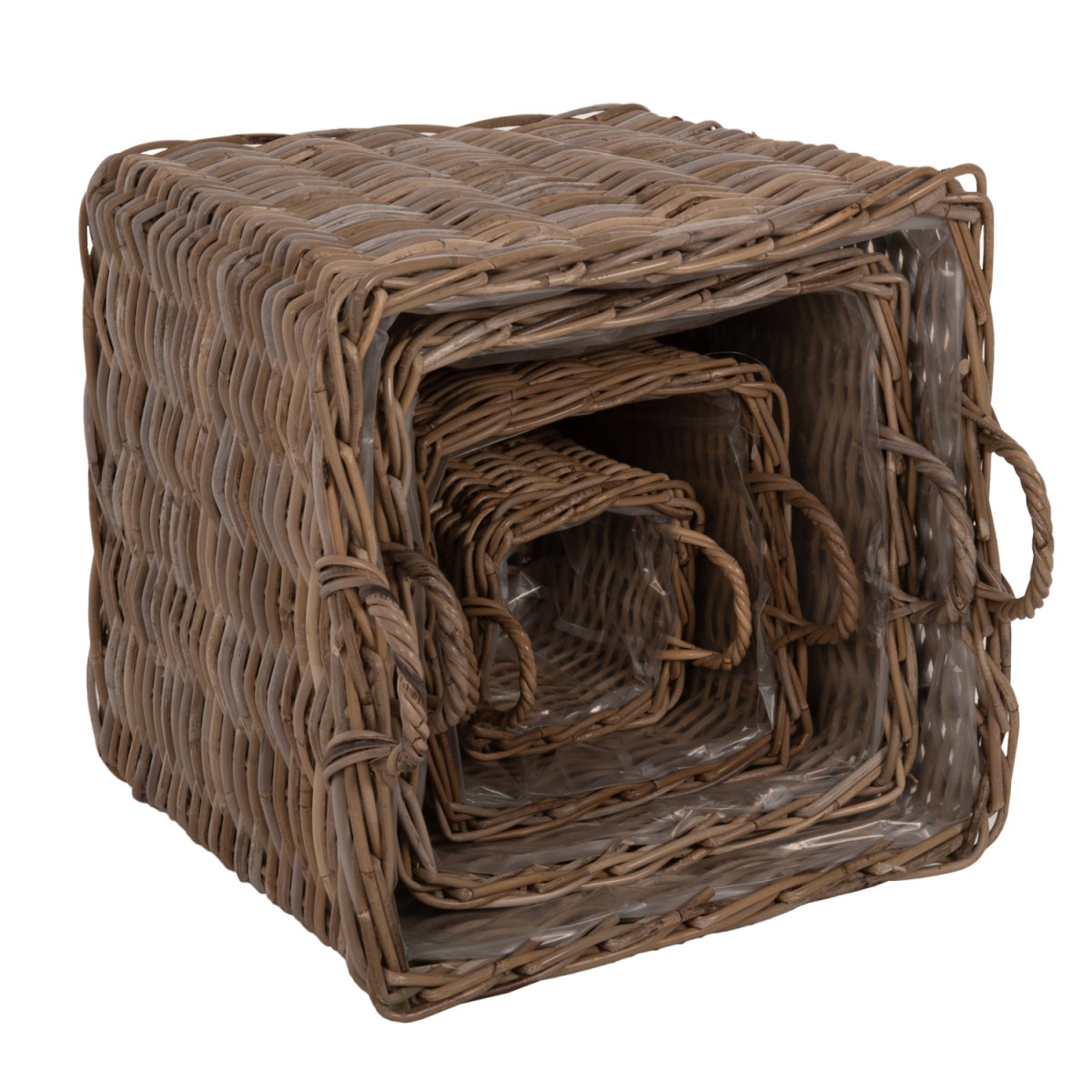 ΣΕΤ ΔΙΑΚΟΣΜΗΤΙΚΑ ΚΑΛΑΘΙΑ KATER HM9657 4ΤΜΧ ΑΠΟ KUBU RATTAN ΣΕ ΓΚΡΙ 52x52x50-57Υεκ. ΣΕΤ ΔΙΑΚΟΣΜΗΤΙΚΑ ΚΑΛΑΘΙΑ KATER HM9657 4ΤΜΧ ΑΠΟ KUBU RATTAN ΣΕ ΓΚΡΙ 52x52x50-57Υεκ.