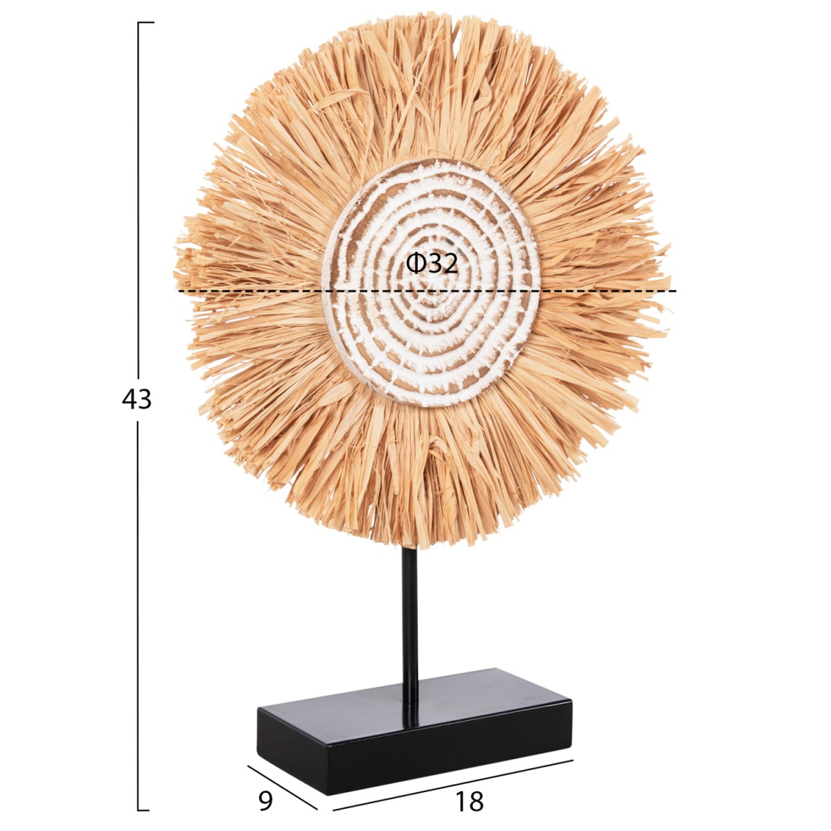 ΕΠΙΤΡΑΠΕΖΙΟ ΔΙΑΚΟΣΜΗΤΙΚΟ HM4224 ΙΝΕΣ RAFFIA ΣΕ ΦΥΣΙΚΟ-ΜΑΥΡΗ ΞΥΛΙΝΗ ΒΑΣΗ 18x9x43Υεκ. ΕΠΙΤΡΑΠΕΖΙΟ ΔΙΑΚΟΣΜΗΤΙΚΟ HM4224 ΙΝΕΣ RAFFIA ΣΕ ΦΥΣΙΚΟ-ΜΑΥΡΗ ΞΥΛΙΝΗ ΒΑΣΗ 18x9x43Υεκ.