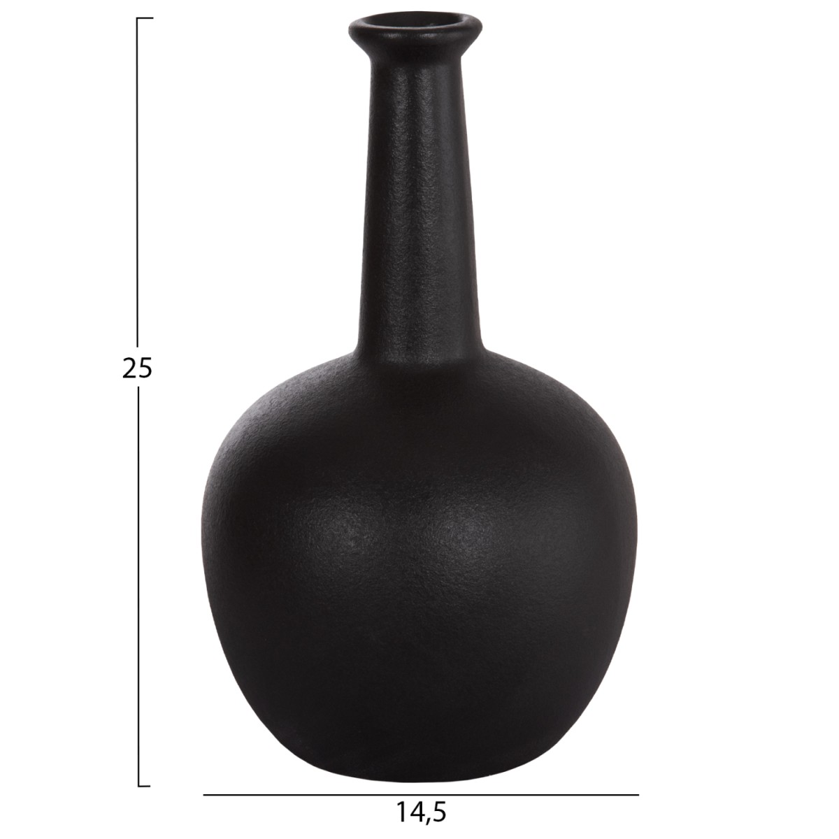 ΕΠΙΤΡΑΠΕΖΙΟ ΚΕΡΑΜΙΚΟ ΔΙΑΚΟΣΜΗΤΙΚΟ ELENDIL HM4593.02 ΜΑΥΡΟ ΜΑΤ 14,5x25Υεκ ΕΠΙΤΡΑΠΕΖΙΟ ΚΕΡΑΜΙΚΟ ΔΙΑΚΟΣΜΗΤΙΚΟ ELENDIL HM4593.02 ΜΑΥΡΟ ΜΑΤ 14,5x25Υεκ