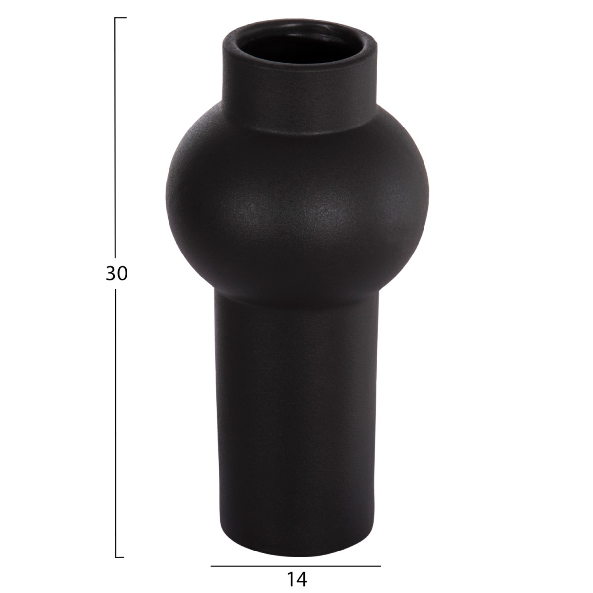 ΕΠΙΤΡΑΠΕΖΙΟ ΚΕΡΑΜΙΚΟ ΔΙΑΚΟΣΜΗΤΙΚΟ SCEPTER HM4605.02 ΜΑΥΡΟ ΜΑΤ Φ15x30Υ εκ. ΕΠΙΤΡΑΠΕΖΙΟ ΚΕΡΑΜΙΚΟ ΔΙΑΚΟΣΜΗΤΙΚΟ SCEPTER HM4605.02 ΜΑΥΡΟ ΜΑΤ Φ15x30Υ εκ.