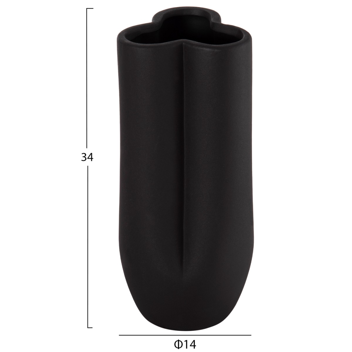 ΕΠΙΤΡΑΠΕΖΙΟ ΚΕΡΑΜΙΚΟ ΔΙΑΚΟΣΜΗΤΙΚΟ GLAΖΕ HM4611.02 ΜΑΥΡΟ ΜΑΤ Φ14x34Υ εκ. ΕΠΙΤΡΑΠΕΖΙΟ ΚΕΡΑΜΙΚΟ ΔΙΑΚΟΣΜΗΤΙΚΟ GLAΖΕ HM4611.02 ΜΑΥΡΟ ΜΑΤ Φ14x34Υ εκ.