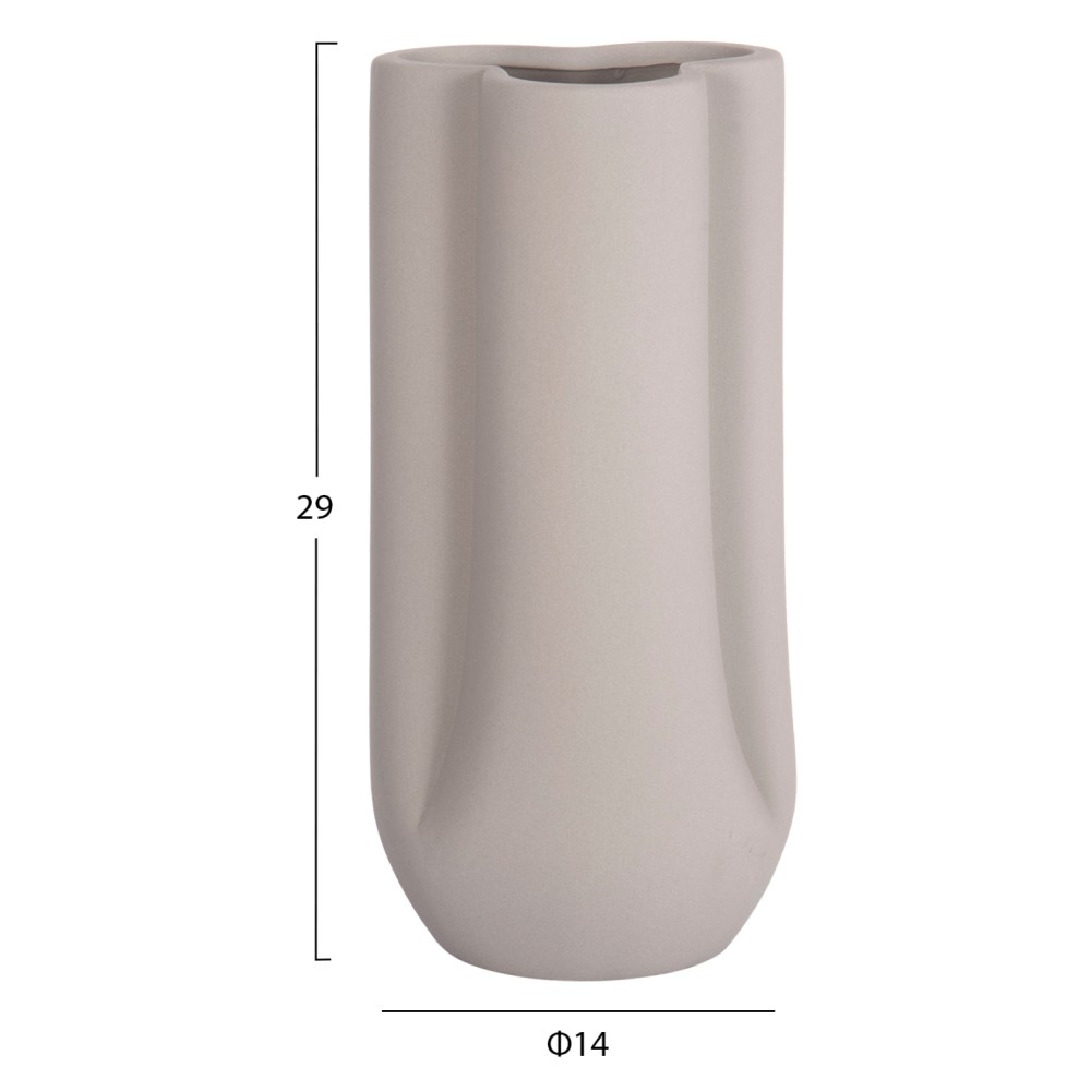ΕΠΙΤΡΑΠΕΖΙΟ ΚΕΡΑΜΙΚΟ ΔΙΑΚΟΣΜΗΤΙΚΟ GLAΖΕ HM4612.03 ΓΚΡΙ ΜΑΤ Φ14x29Υεκ