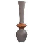 ΔΙΑΚΟΣΜΗΤΙΚΟ ΒΑΖΟ ΔΑΠΕΔΟΥ NEBULA HM4660.05M FIBER CEMENT TAUPE--ΞΥΛΟ ΤΕΑΚ Φ45x143Υεκ