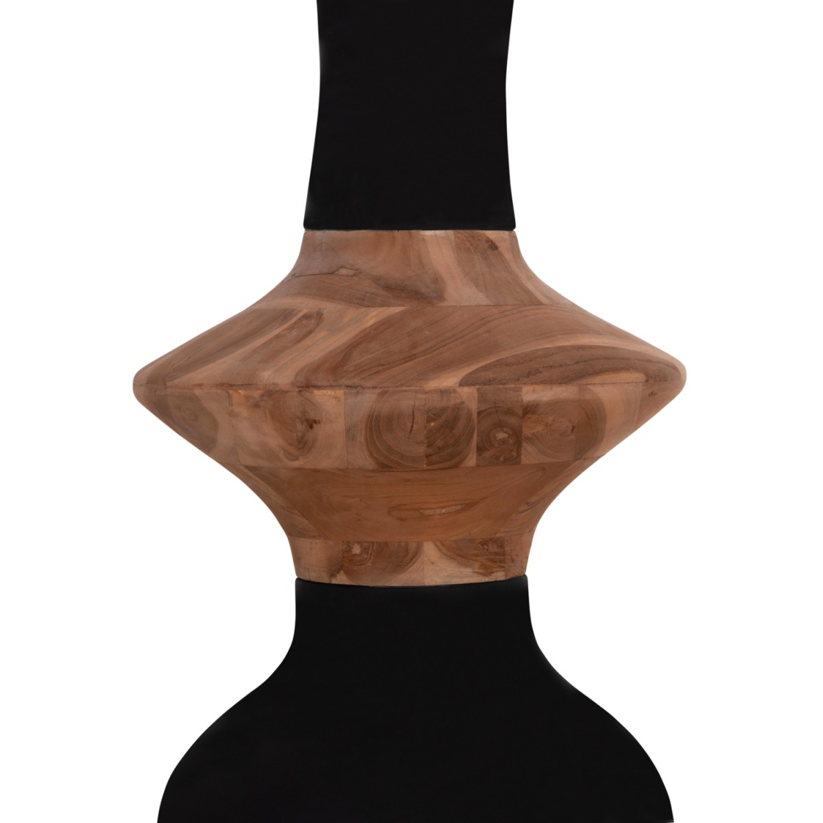 ΔΙΑΚΟΣΜΗΤΙΚΟ ΒΑΖΟ ΔΑΠΕΔΟΥ NEBULA HM4660.01S FIBER CEMENT ΜΑΥΡΟ--ΞΥΛΟ ΤΕΑΚ Φ45x115Υεκ