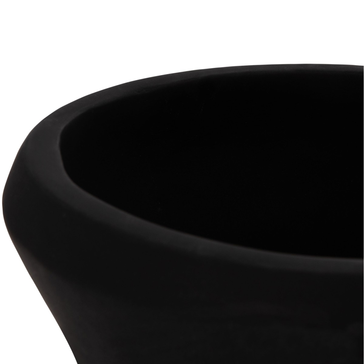 ΔΙΑΚΟΣΜΗΤΙΚΟ ΒΑΖΟ ΔΑΠΕΔΟΥ NEBULA HM4660.01S FIBER CEMENT ΜΑΥΡΟ--ΞΥΛΟ ΤΕΑΚ Φ45x115Υεκ