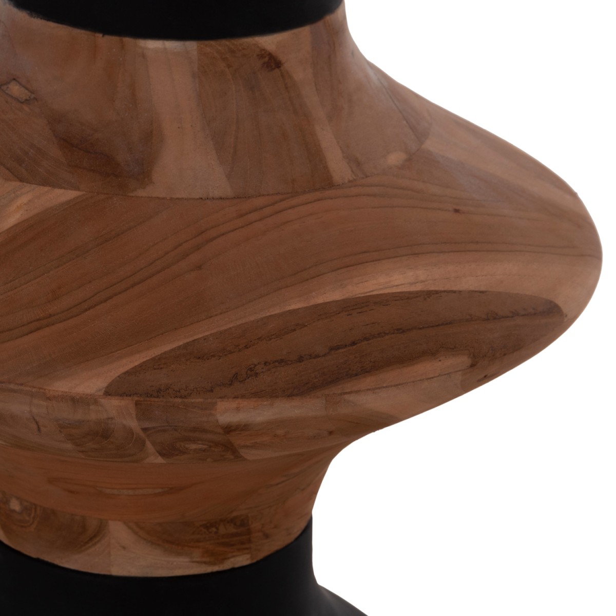 ΔΙΑΚΟΣΜΗΤΙΚΟ ΒΑΖΟ ΔΑΠΕΔΟΥ NEBULA HM4660.01S FIBER CEMENT ΜΑΥΡΟ--ΞΥΛΟ ΤΕΑΚ Φ45x115Υεκ