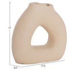 ΕΠΙΤΡΑΠΕΖΙΟ ΔΙΑΚΟΣΜΗΤΙΚΟ ΒΑΖΟ DECANT HM4667.02S ΤΕΡΑΚΟΤΑ ΣΕ ΚΡΕΜ--17.5x6.5x17Υεκ.