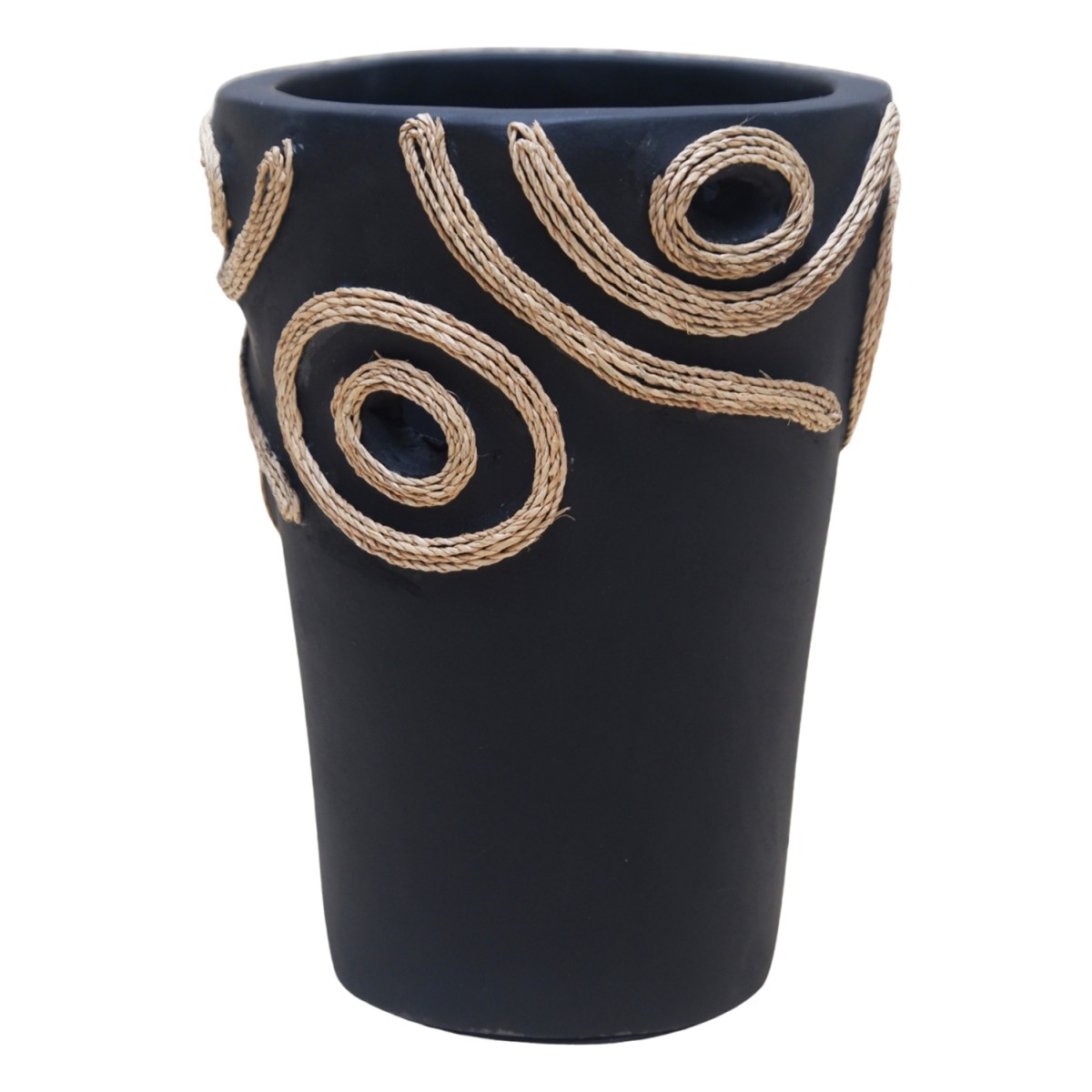 ΕΠΙΤΡΑΠΕΖΙΟ ΔΙΑΚΟΣΜΗΤΙΚΟ ΒΑΖΟ DEAN HM4677.01L ΤΕΡΑΚΟΤΑ ΣΕ ΜΑΥΡΟ--Φ22x33Υεκ.