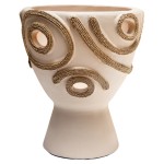 ΕΠΙΤΡΑΠΕΖΙΟ ΔΙΑΚΟΣΜΗΤΙΚΟ ΒΑΖΟ DEAN HM4678.02 ΤΕΡΑΚΟΤΑ ΣΕ ΚΡΕΜ--Φ25x28Υεκ.