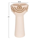 ΕΠΙΤΡΑΠΕΖΙΟ ΔΙΑΚΟΣΜΗΤΙΚΟ DEAN HM4679.02 ΚΡΕΜ ΤΕΡΑΚΟΤΑ & ΣΧΟΙΝΙ AGEL Φ18x35Υεκ