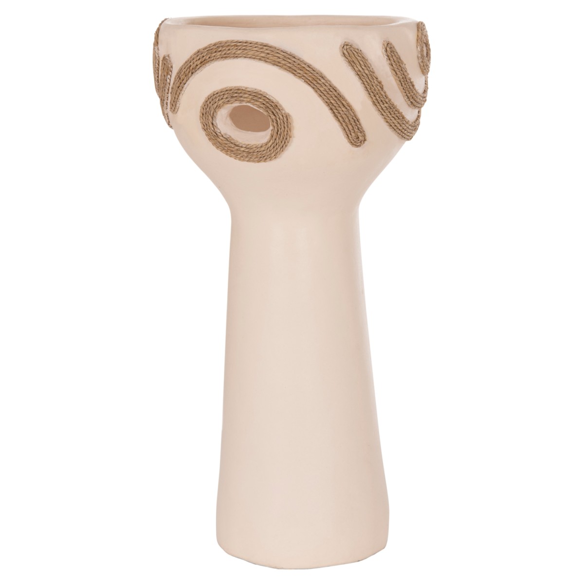 ΕΠΙΤΡΑΠΕΖΙΟ ΔΙΑΚΟΣΜΗΤΙΚΟ DEAN HM4679.02 ΚΡΕΜ ΤΕΡΑΚΟΤΑ & ΣΧΟΙΝΙ AGEL Φ18x35Υεκ