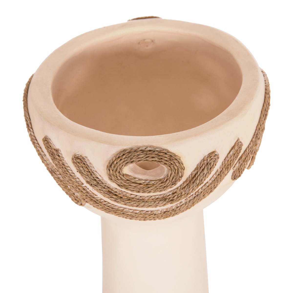 ΕΠΙΤΡΑΠΕΖΙΟ ΔΙΑΚΟΣΜΗΤΙΚΟ DEAN HM4679.02 ΚΡΕΜ ΤΕΡΑΚΟΤΑ & ΣΧΟΙΝΙ AGEL Φ18x35Υεκ