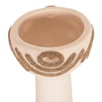 ΕΠΙΤΡΑΠΕΖΙΟ ΔΙΑΚΟΣΜΗΤΙΚΟ DEAN HM4679.02 ΚΡΕΜ ΤΕΡΑΚΟΤΑ & ΣΧΟΙΝΙ AGEL Φ18x35Υεκ