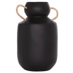 ΔΙΑΚΟΣΜΗΤΙΚΟ ΒΑΖΟ MIBO HM4688.01M ΤΕΡΑΚΟΤΑ ΜΑΥΡH--ΧΕΡΟΥΛΙΑ ΦΥΣΙΚΟ RATTAN Φ16,5x26Υεκ