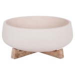 ΓΛΑΣΤΡΑ ΕΣ.ΧΩΡΟΥ FRELLO HM4674.02M ΛΕΥΚΟ FIBER CEMENT--TEAK ΒΑΣΗ 27x26,5x12Υεκ.