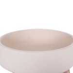 ΓΛΑΣΤΡΑ ΕΣ.ΧΩΡΟΥ FRELLO HM4674.02M ΛΕΥΚΟ FIBER CEMENT--TEAK ΒΑΣΗ 27x26,5x12Υεκ.