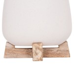 ΓΛΑΣΤΡΑ ΕΣ.ΧΩΡΟΥ FRELLO HM4674.02S ΛΕΥΚΟ FIBER CEMENT--TEAK ΒΑΣΗ 14,5x14,5x16Υεκ.