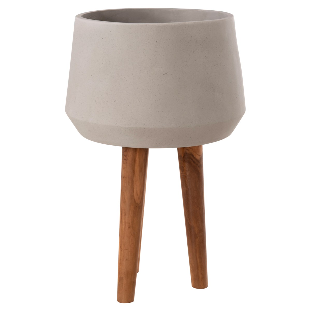 ΓΛΑΣΤΡΑ ΕΣΩΤ.ΧΩΡΟΥ QUAN HM4680.03L FIBER CEMENT ΓΚΡΙ--ΒΑΣΗ TEAK Φ38x62Υεκ