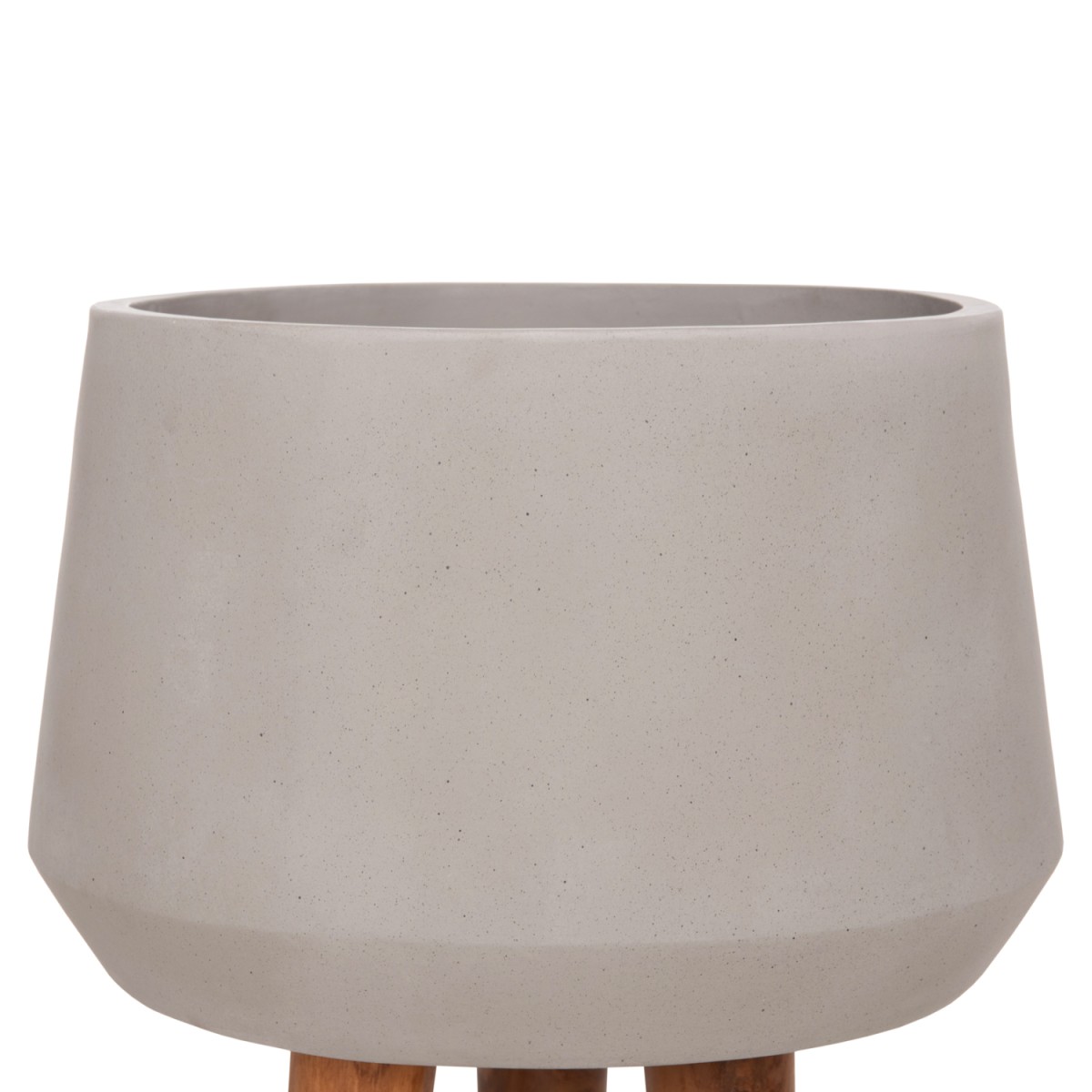 ΓΛΑΣΤΡΑ ΕΣΩΤ.ΧΩΡΟΥ QUAN HM4680.03L FIBER CEMENT ΓΚΡΙ--ΒΑΣΗ TEAK Φ38x62Υεκ