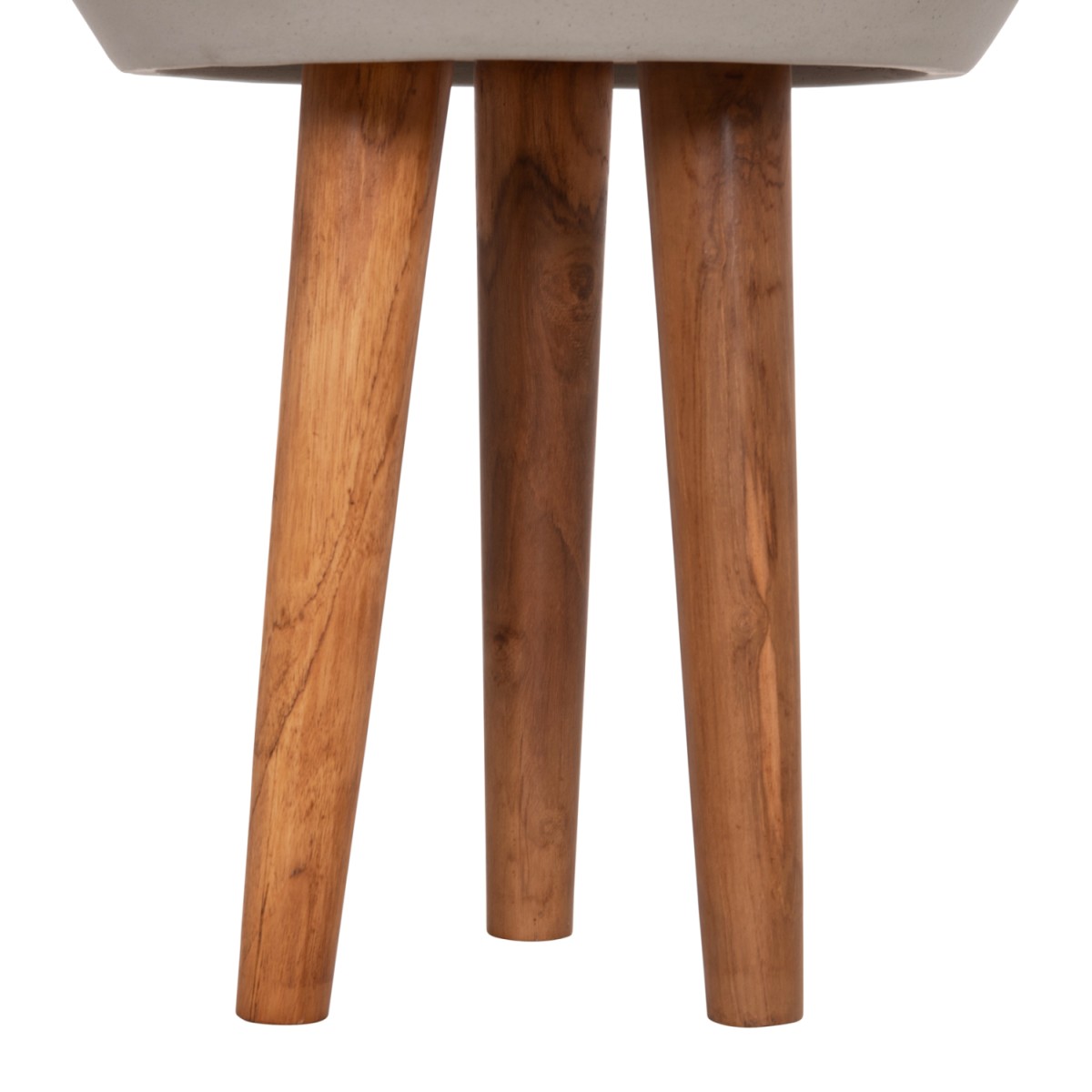 ΓΛΑΣΤΡΑ ΕΣΩΤ.ΧΩΡΟΥ QUAN HM4680.03L FIBER CEMENT ΓΚΡΙ--ΒΑΣΗ TEAK Φ38x62Υεκ