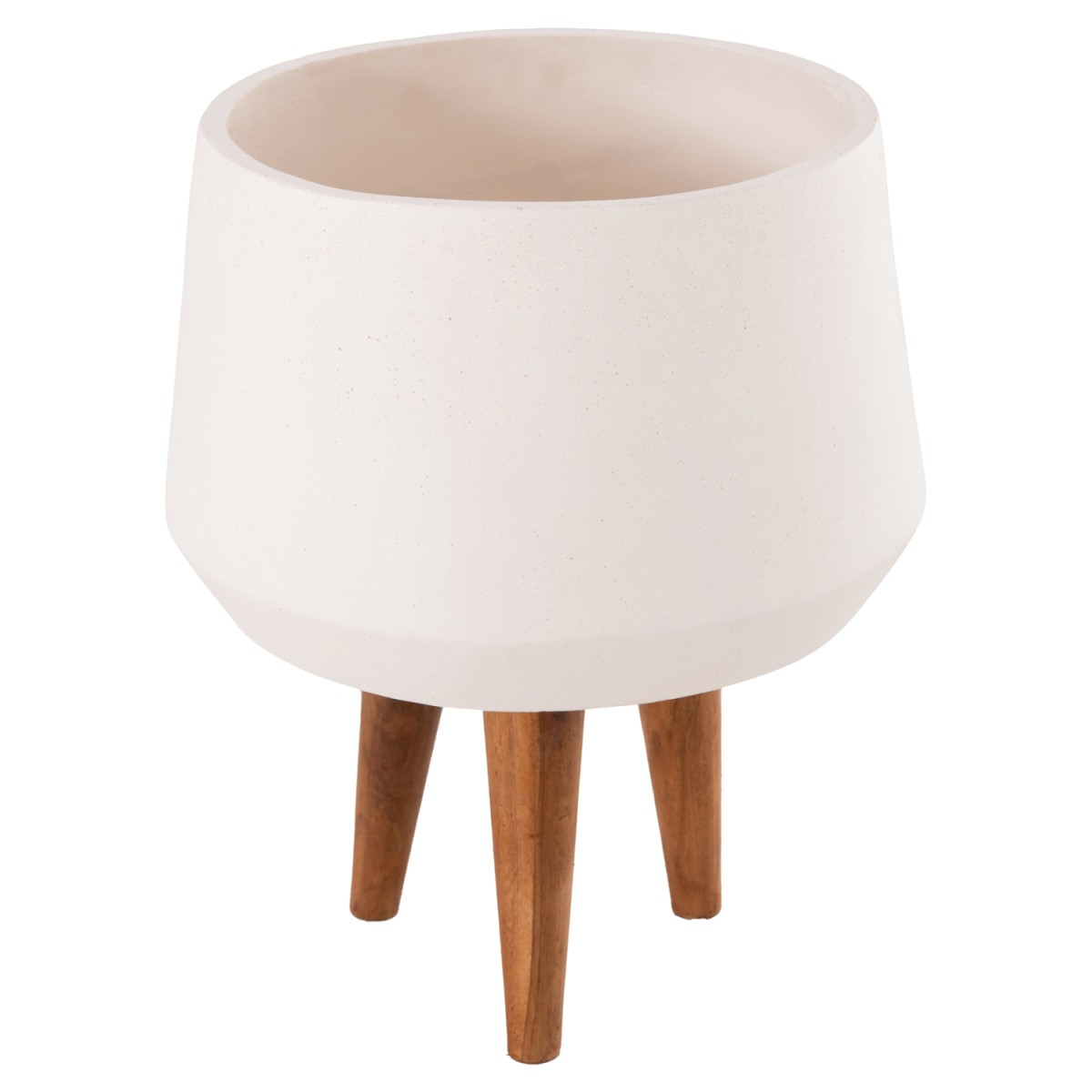 ΓΛΑΣΤΡΑ ΕΣΩΤ.ΧΩΡΟΥ QUAN HM4680.02M FIBER CEMENT ΛΕΥΚΟ--ΒΑΣΗ TEAK Φ35x50Υεκ