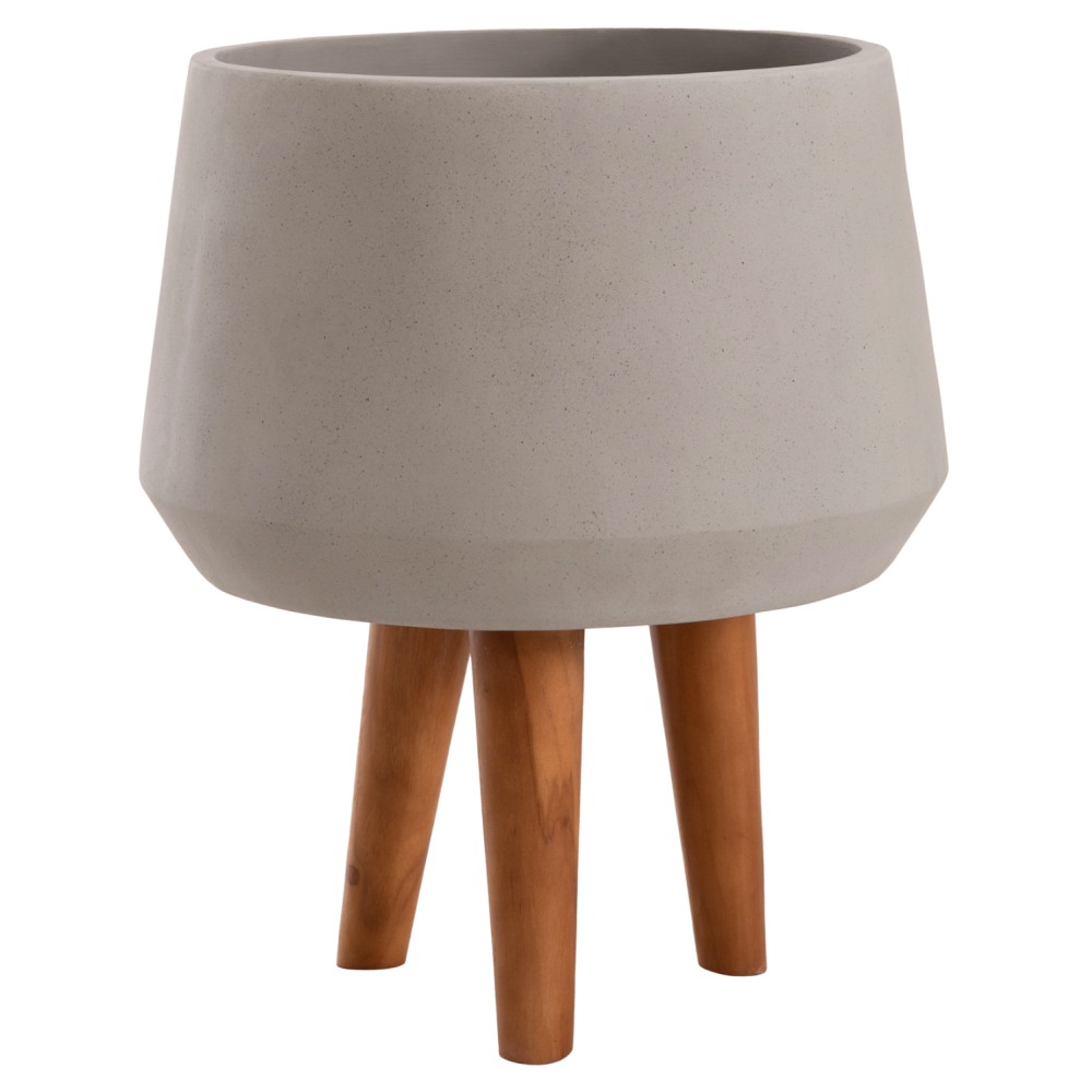 ΓΛΑΣΤΡΑ ΕΣΩΤ.ΧΩΡΟΥ QUAN HM4680.03M FIBER CEMENT ΓΚΡΙ--ΒΑΣΗ TEAK Φ35x50Υεκ