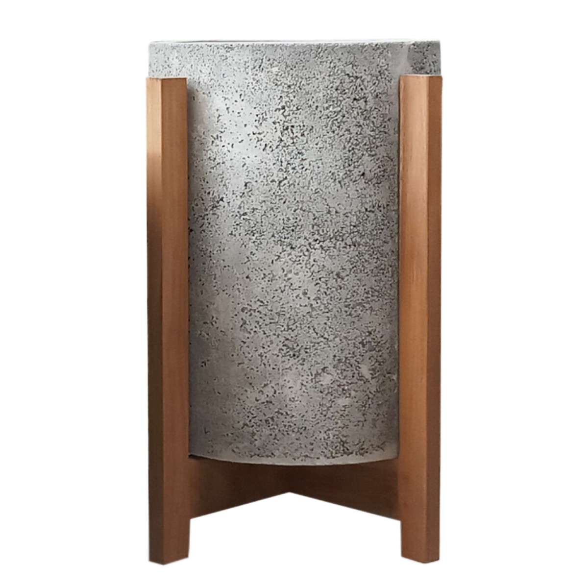 ΓΛΑΣΤΡΑ ΕΣΩΤ.ΧΩΡΟΥ HOFF HM4682.03S FIBER CEMENT ΓΚΡΙ-TEAK ΒΑΣΗ Φ33x42Υεκ