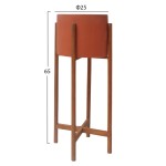 ΓΛΑΣΤΡΑ ΕΣΩΤ.ΧΩΡΟΥ RENTIL HM4684.08L FIBER CEMENT ΧΡΩΜΑ ΤΕΡΑΚΟΤΑ--ΒΑΣΗ TEAK Φ27x66Υ