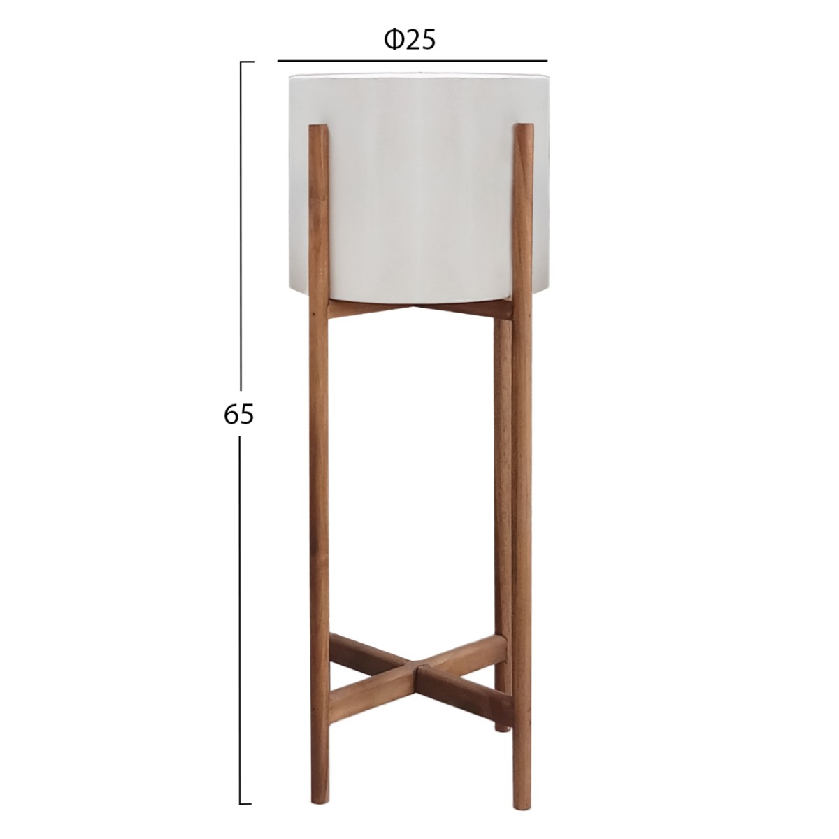 ΓΛΑΣΤΡΑ ΕΣΩΤ.ΧΩΡΟΥ RENTIL HM4684.02L FIBER CEMENT ΧΡΩΜΑ ΛΕΥΚΟ--ΒΑΣΗ TEAK Φ27x66Υεκ