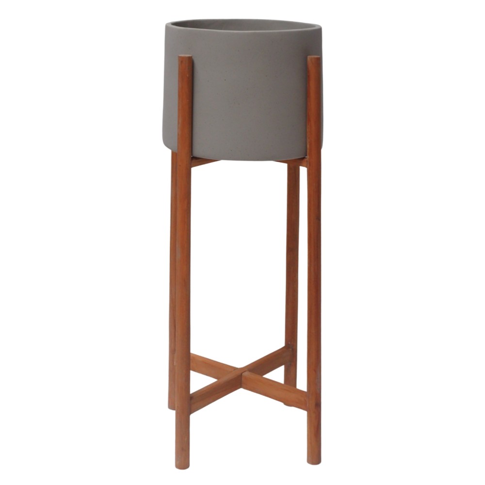 ΓΛΑΣΤΡΑ ΕΣΩΤ.ΧΩΡΟΥ RENTIL HM4684.03L FIBER CEMENT ΧΡΩΜΑ ΓΚΡΙ--ΒΑΣΗ TEAK Φ27x66Υ