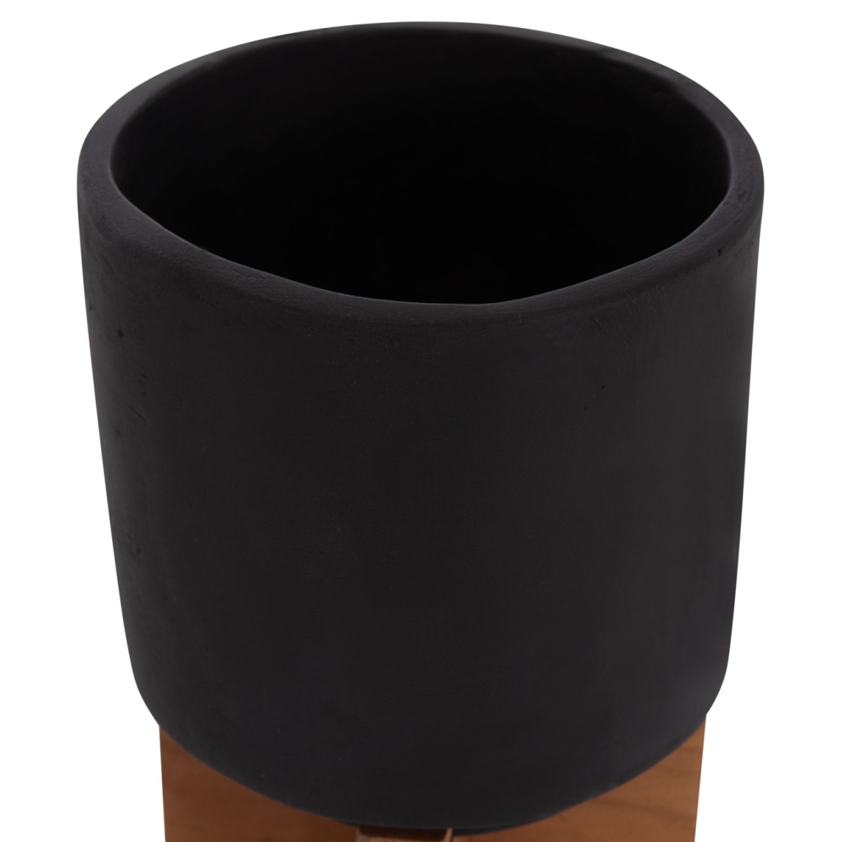 ΣΕΤ 3 ΓΛΑΣΤΡΕΣ ΜΕ TEAK ΒΑΣΕΙΣ TANTI HM4685.01 FIBER CEMENT ΣΕ ΜΑΥΡΟ ΧΡΩΜΑ