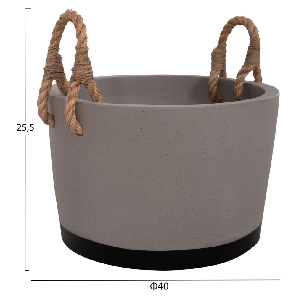 ΓΛΑΣΤΡΑ ΕΣ. ΧΩΡΟΥ ΣΕΙΡΑ TRYLL HM4690L FIBER CEMENT ΓΚΡΙ & ΣΧΟΙΝΙ Φ40x25,5Υεκ.