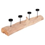 ΕΠΙΤΡΑΠΕΖΙΟ ΚΗΡΟΠΗΓΙΟ FRAN HM4391 ΞΥΛΟ ΤΕΑΚ-ΜΕΤΑΛΛΟ 71x15x17Υεκ.