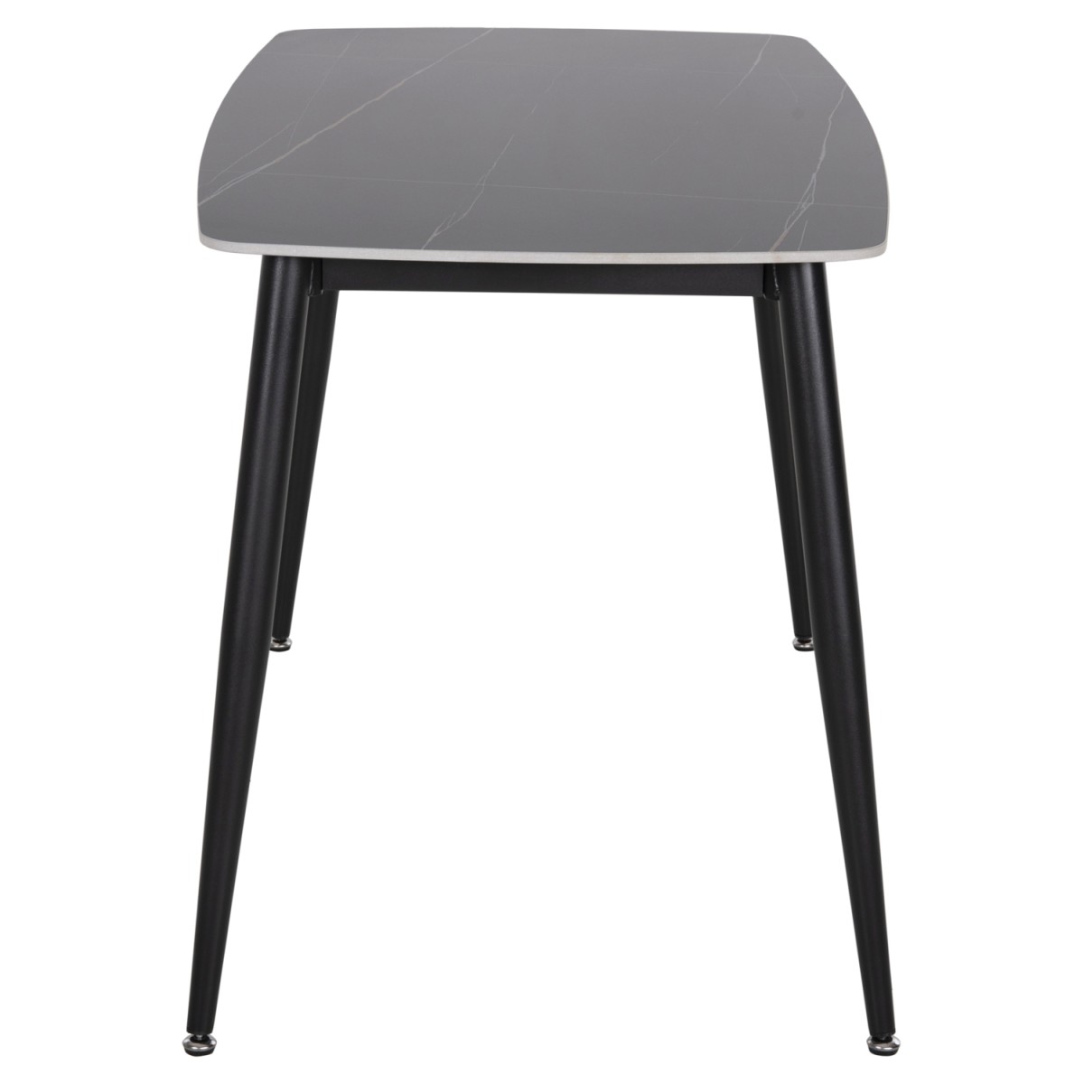 ΤΡΑΠΕΖΙ RAVEN HM9854.02 ΚΕΡΑΜΙΚΟ TOP ΜΑΥΡΟ ΜΑΡΜΑΡΟ-ΜΑΥΡΟ ΜΕΤΑΛΛΟ 120x70x73Υεκ.