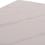 ΤΡΑΠΕΖΙ RAVEN HM18150.01 ΚΕΡΑΜΙΚΟ TOP ΜΕ ΟΨΗ ΛΕΥΚΟ ΜΑΡΜΑΡΟ 160x80x74Υεκ.