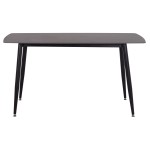 ΤΡΑΠΕΖΙ RAVEN HM18149.02 ΚΕΡΑΜΙΚΟ TOP ΜΕ ΟΨΗ ΜΑΥΡΟ ΜΑΡΜΑΡΟ 140x80x74Υεκ.