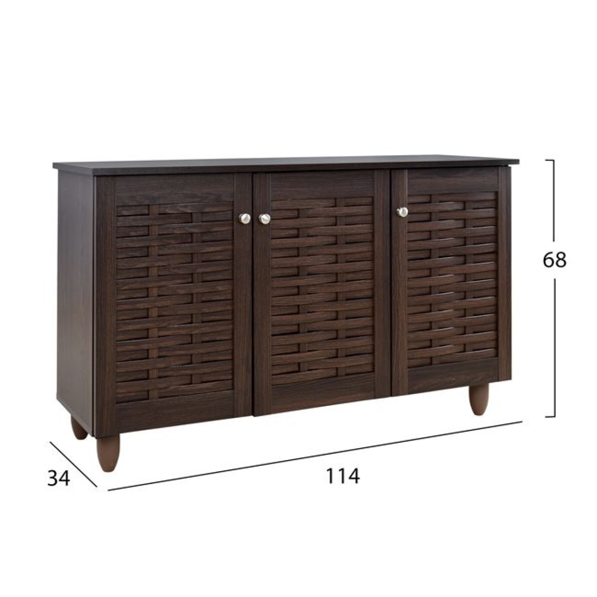 ΠΑΠΟΥΤΣΟΘΗΚΗ-ΝΤΟΥΛΑΠΙ 3 ΠΟΡΤΕΣ IGGY HM2211.01 WENGE 114Χ34Χ68εκ. ΠΑΠΟΥΤΣΟΘΗΚΗ-ΝΤΟΥΛΑΠΙ 3 ΠΟΡΤΕΣ IGGY HM2211.01 WENGE 114Χ34Χ68εκ.