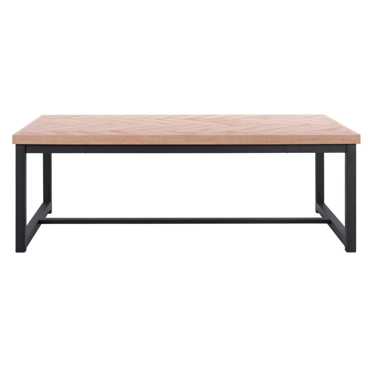 ΤΡΑΠΕΖΙ ΣΑΛΟΝΙΟΥ CHANELLE ΣΕ ΦΥΣΙΚΟ ΧΡΩΜΑ ΜΕ ΜΑΥΡΑ ΠΟΔΙΑ 110x59x38Y εκ. HM8648