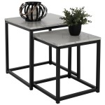 ΖΙΓΚΟΝ GRELAY 2 ΤΕΜ MDF ΟΨΗ ΜΑΡΜΑΡΟΥ & ΜΕΤΑΛΛΟ HM8762.12 45Χ45Χ50εκ. & 37Χ37Χ43 εκ. ΖΙΓΚΟΝ GRELAY 2 ΤΕΜ MDF ΟΨΗ ΜΑΡΜΑΡΟΥ & ΜΕΤΑΛΛΟ HM8762.12 45Χ45Χ50εκ. & 37Χ37Χ43 εκ.